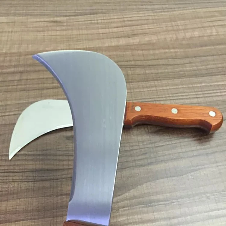 Amazon and eBAY China Dongguan Supplier Stainless steel Thai Durian Peeler Sharpen Knife Knives Cutlery Iron Blade