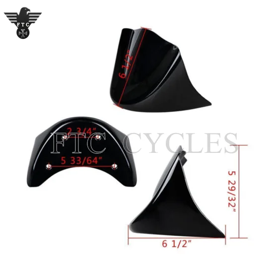 Street Bob FatBob Wide Glide Chin Spoiler Fairing For Dyna 2006-2017