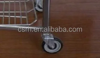 RH-SD02 size 1100*540*940mm 2-tire foldable trolley for warehouse logistic cart Double basket shopping trolley