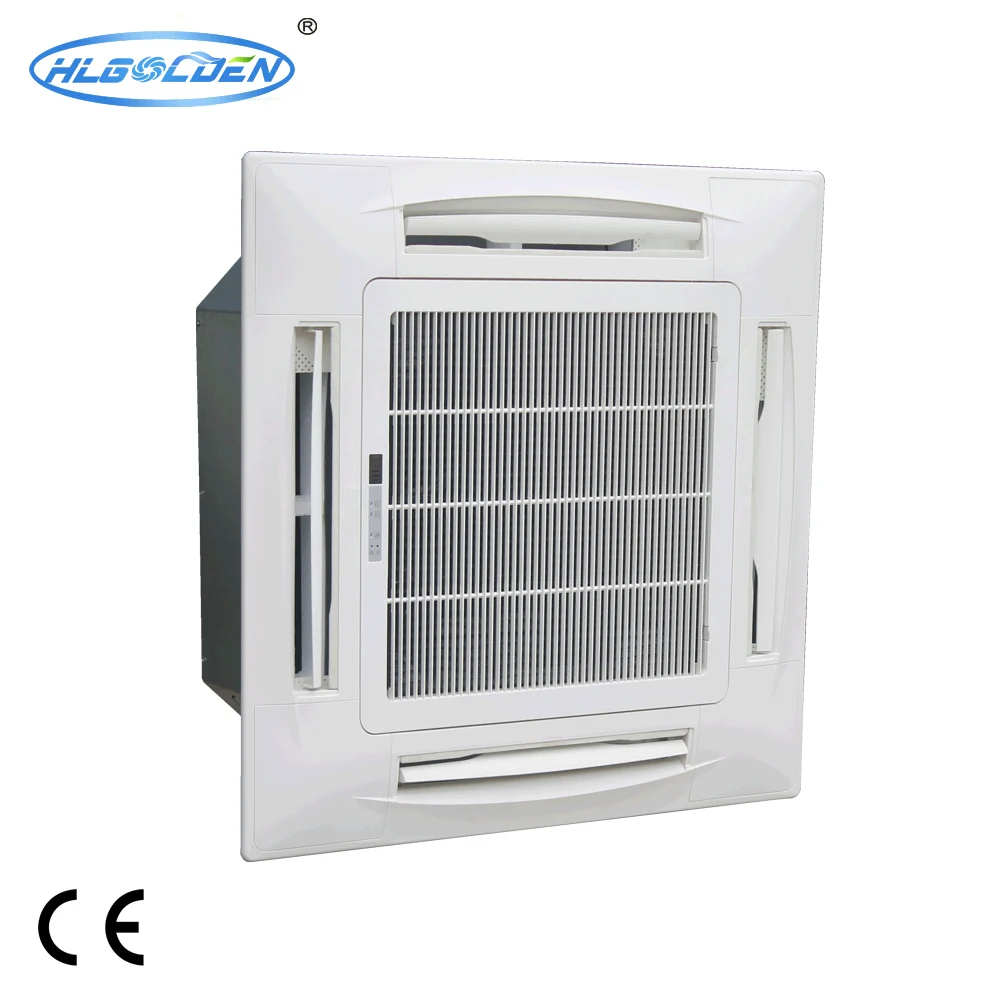 Chilled water 4 way ceiling type cassette fan coil unit price