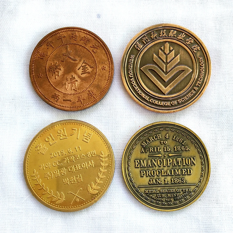 Custom old coin craft antique coins logo Rare antique coins bulk collection
