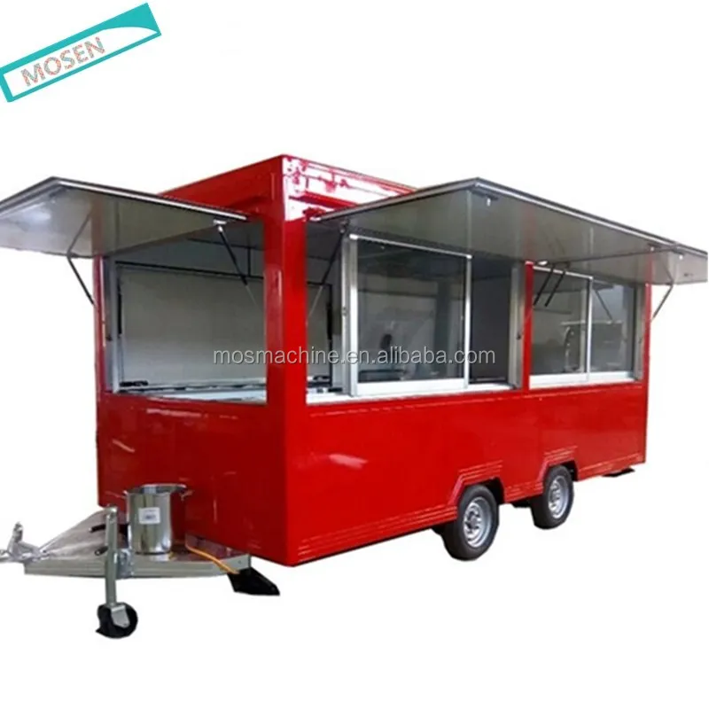 fast food mobile kitchen trailer ice cream vending fast food carts, hot dog cart, food cart for sale