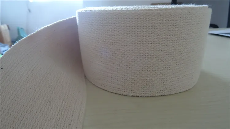 100% organic woven cotton biscuit webbing black cotton webbing
