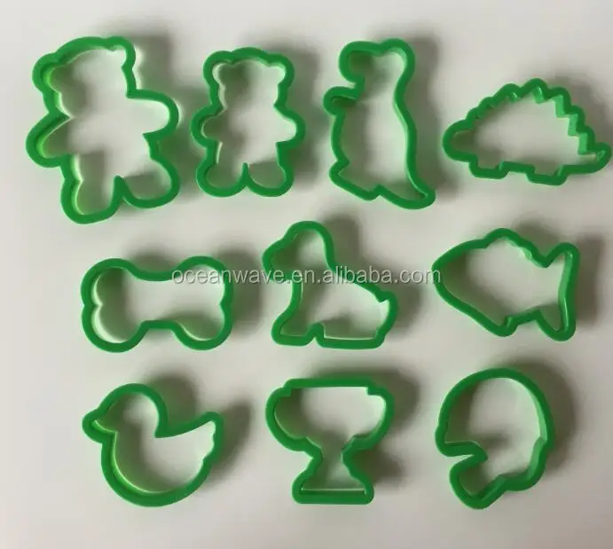 Food grade Plastic 3d cookie cutter cookie stamp