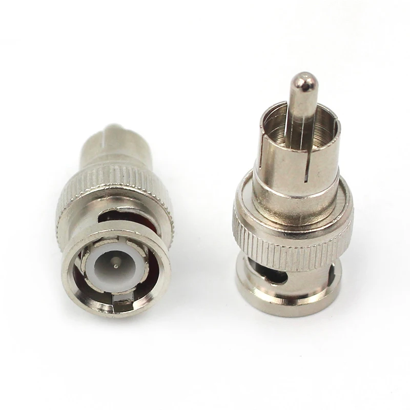Factory direct Copper Alloy BNC Connector RG58 RG59 RG60 crimp type BNC male to RCA male connectors bnc balun connector