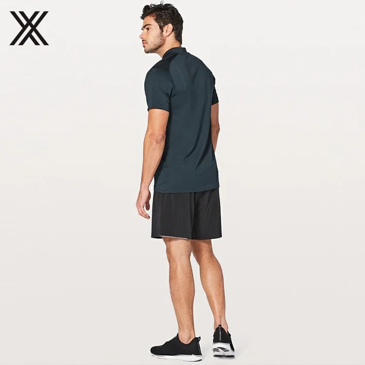Quick Dry Breathable Mesh Design Men Polo T Shirt