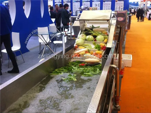 
XYXC-C11 Fast food kitchen machine vegetable fruit processing line checking washing cutting weighting pre-treating machineries 
