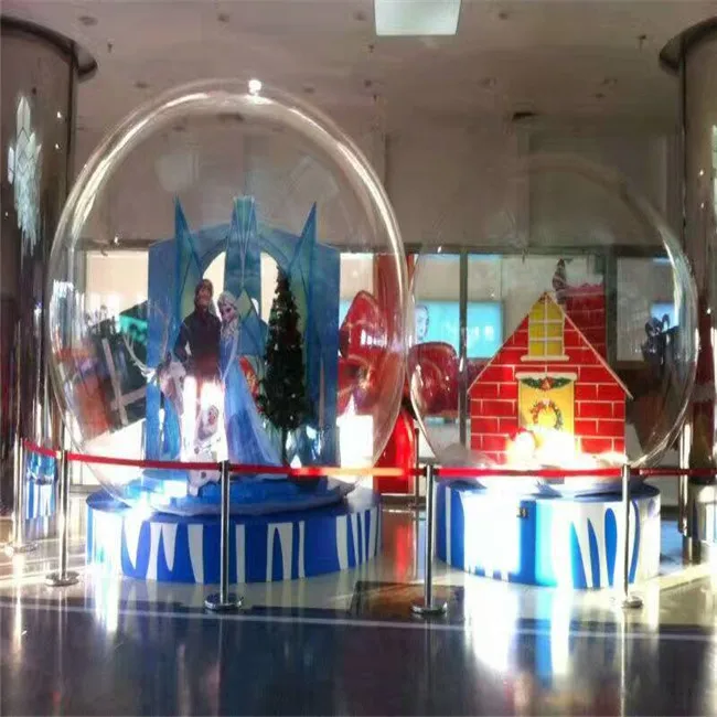 Custom High Quality Inflatable Christmas Snowflake Blowing Ball For Christmas Decoration