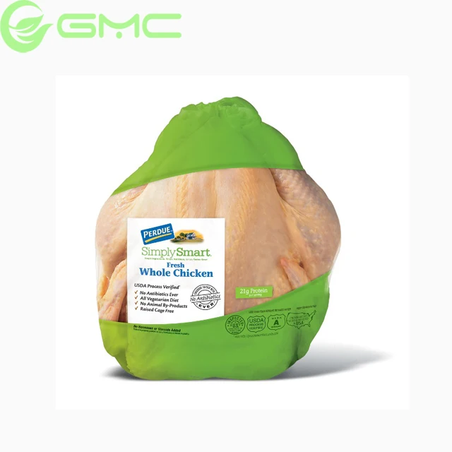 
Eva nylon custom printing logo frozen food grade vacuum sealing wrap roasted roasted chicken poultry heat shrink bags 