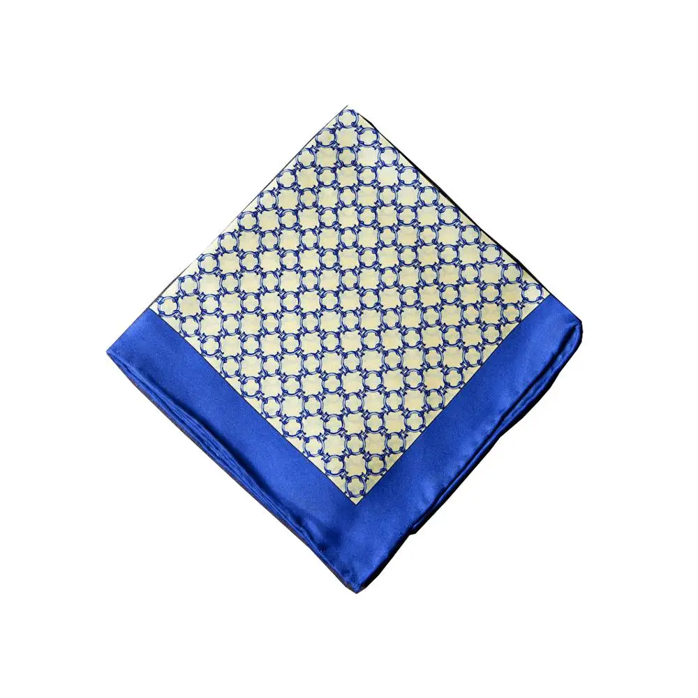 
14mm silk twill pocket square scarf for men 