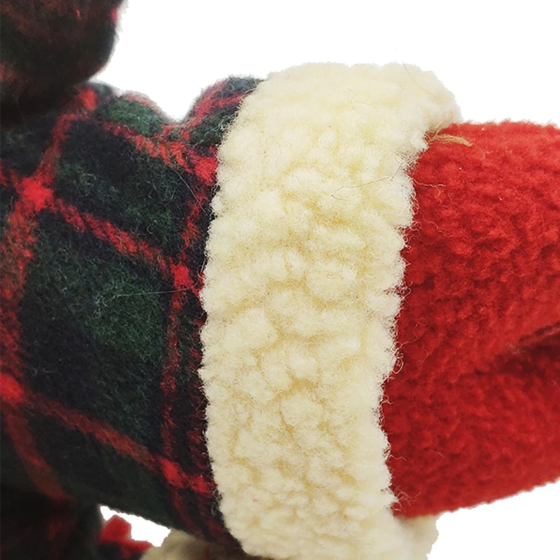 
christmas decor stuffed doll outdoor xmas decoration plush mouse shape toy 