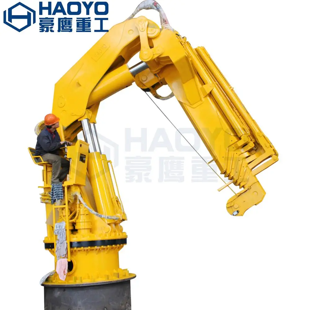
1 Ton Foldable Marine Knuckle Boom Deck Crane 
