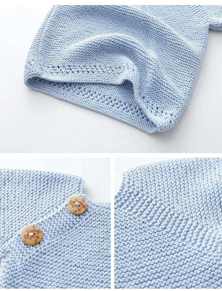 Custom Newborn Crochet Patterns children long Sleeve Knitwear Wool Baby Knitting jumper Sweater