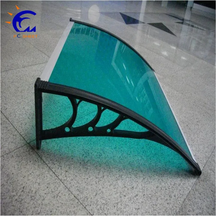 Factory Direct Sale Awning Fitting Polycarbonate Glass Front Door Canopy