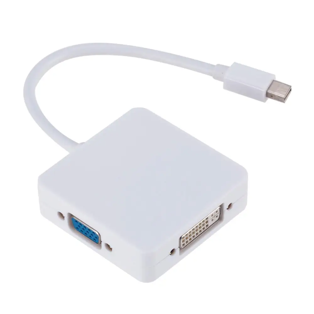 3 в 1Mini Display Port DP к DVI VGA HDMI кабель адаптера