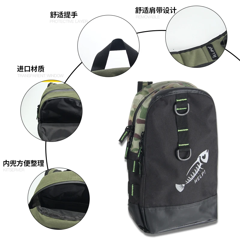 Wholesale fishing shoulder bag outdoor fishing tackle bag