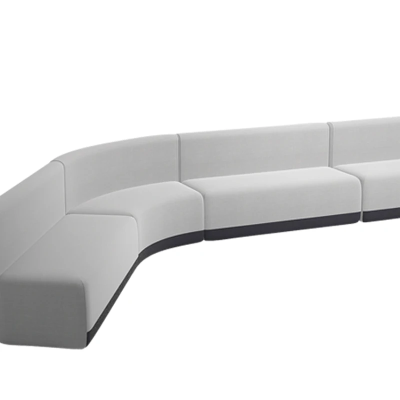 L shape sofa hall lobby cinema waiting sofa