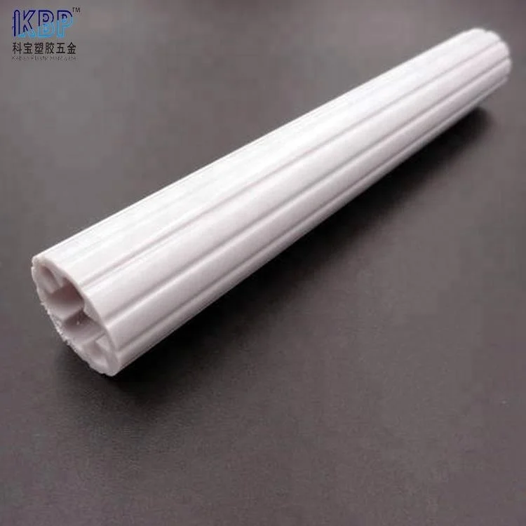 Grey Plum Blossom-Shape Abs Hard Tube Plastic Profile