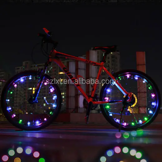 Multi-color LED Bicycle Wheel Spoke String Light For Bicycle Decoration