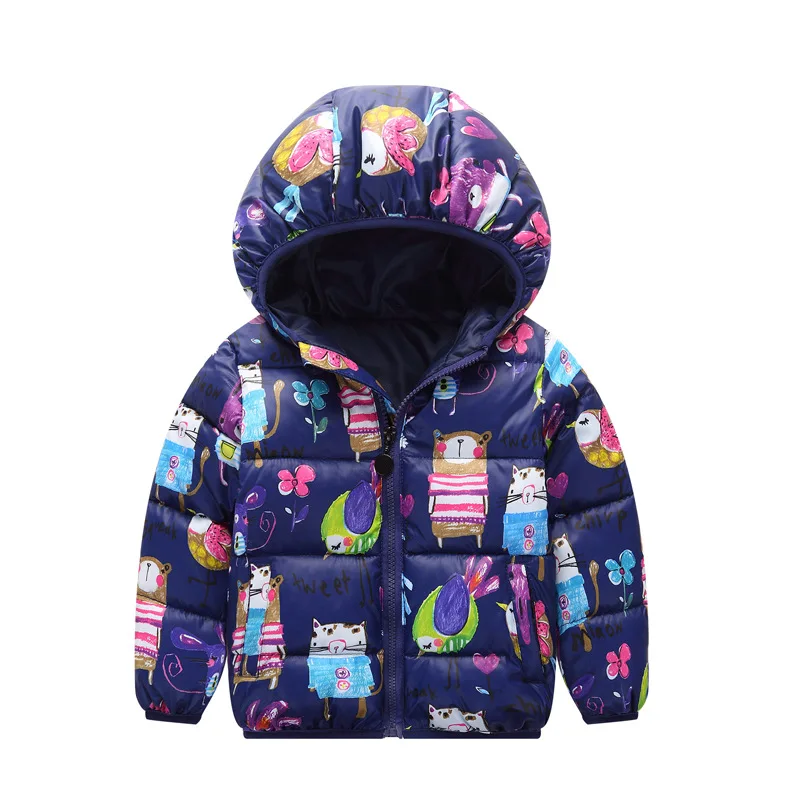 
Unisex Cartoon Winter Baby Outwear Clothes Warm Cotton Down Coat Hoodies Jacket 