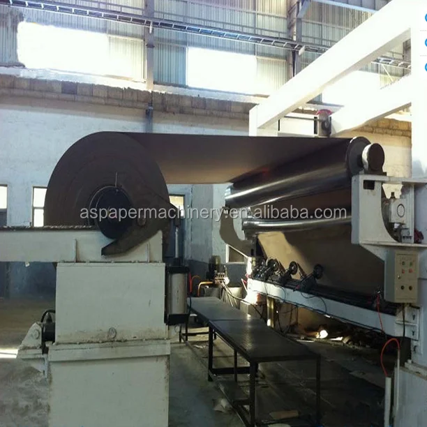 China Wheat Straw Paper / corrugated paper Making Machinery from waste paper