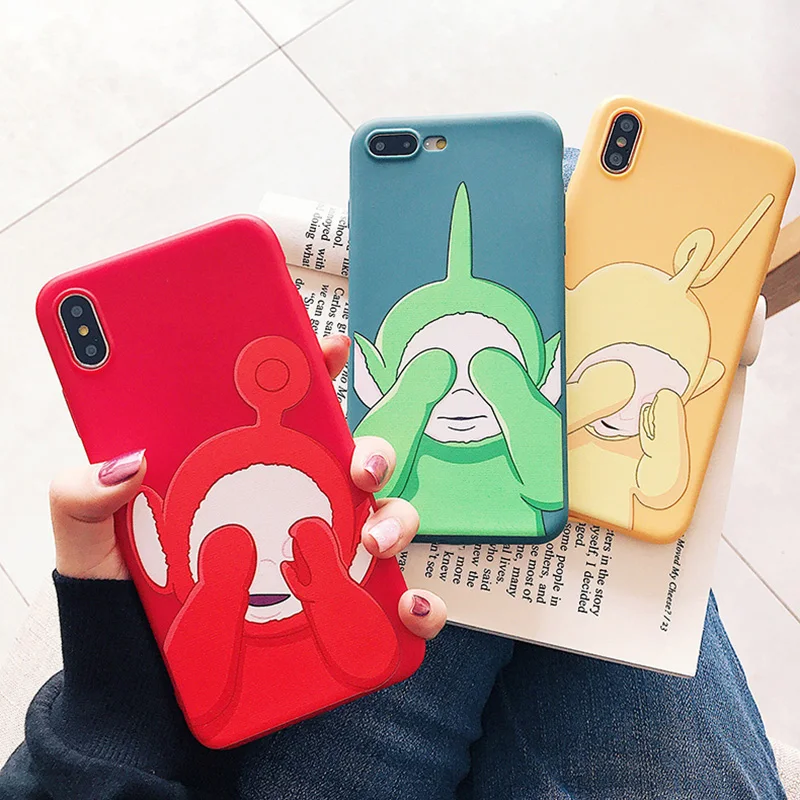 Милый чехол для мобильного телефона iPhone Xs XR Max, однотонный Мягкий противоударный чехол для мобильного телефона iPhone 6s 7 8 Plus