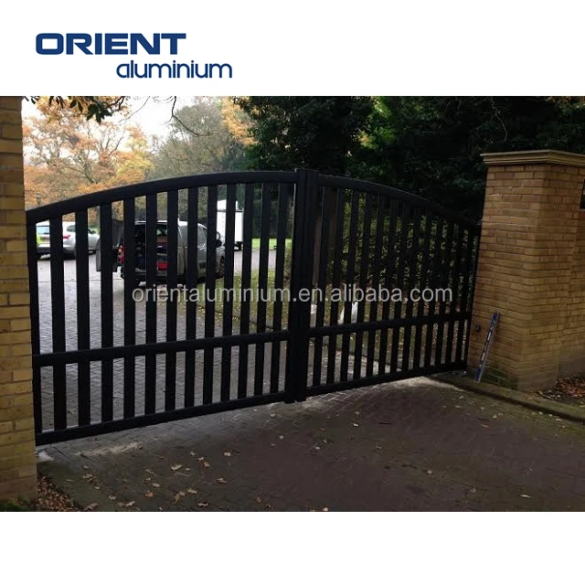 Hot price latest house main gate designs/iron fancy gate boundary wall gate design