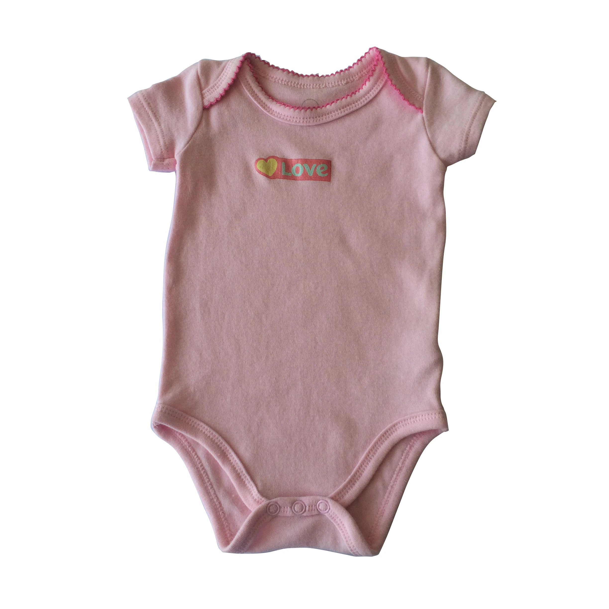 Супер мягкий 100% хлопок с коротким рукавом детская одежда новорожденный Детский комбинезон