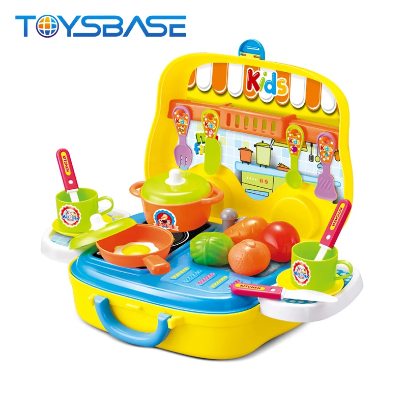 2018 New Fashion Toy Kitchen Set Mini Toy Suitcase For Kids