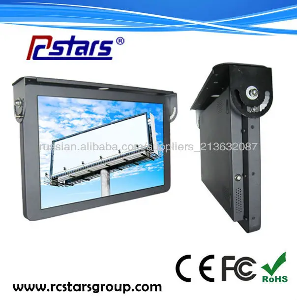 19-дюймовый беспроводной 3G Wi-Fi HD автобус ЖК СМИ Реклама Дисплей