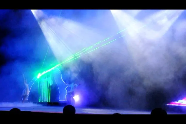 theme park water decoration water screen projection pools sculpture fountain