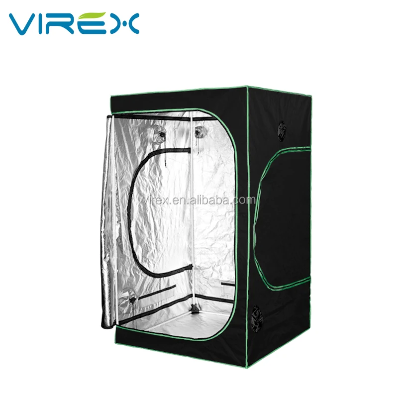 120x120x200 CM Virex Black Hydroponic Mylar 600D Indoor Garden Grow Tent