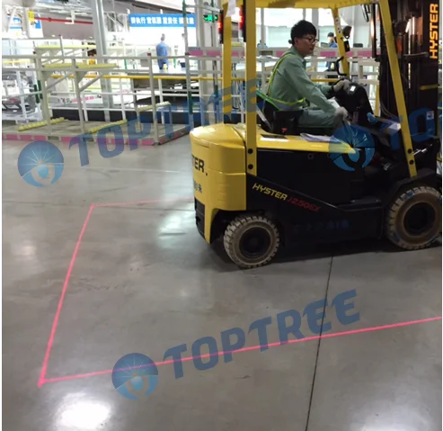 10v 80v red Forklift Safety Warning Laser Beam for material handing equipment