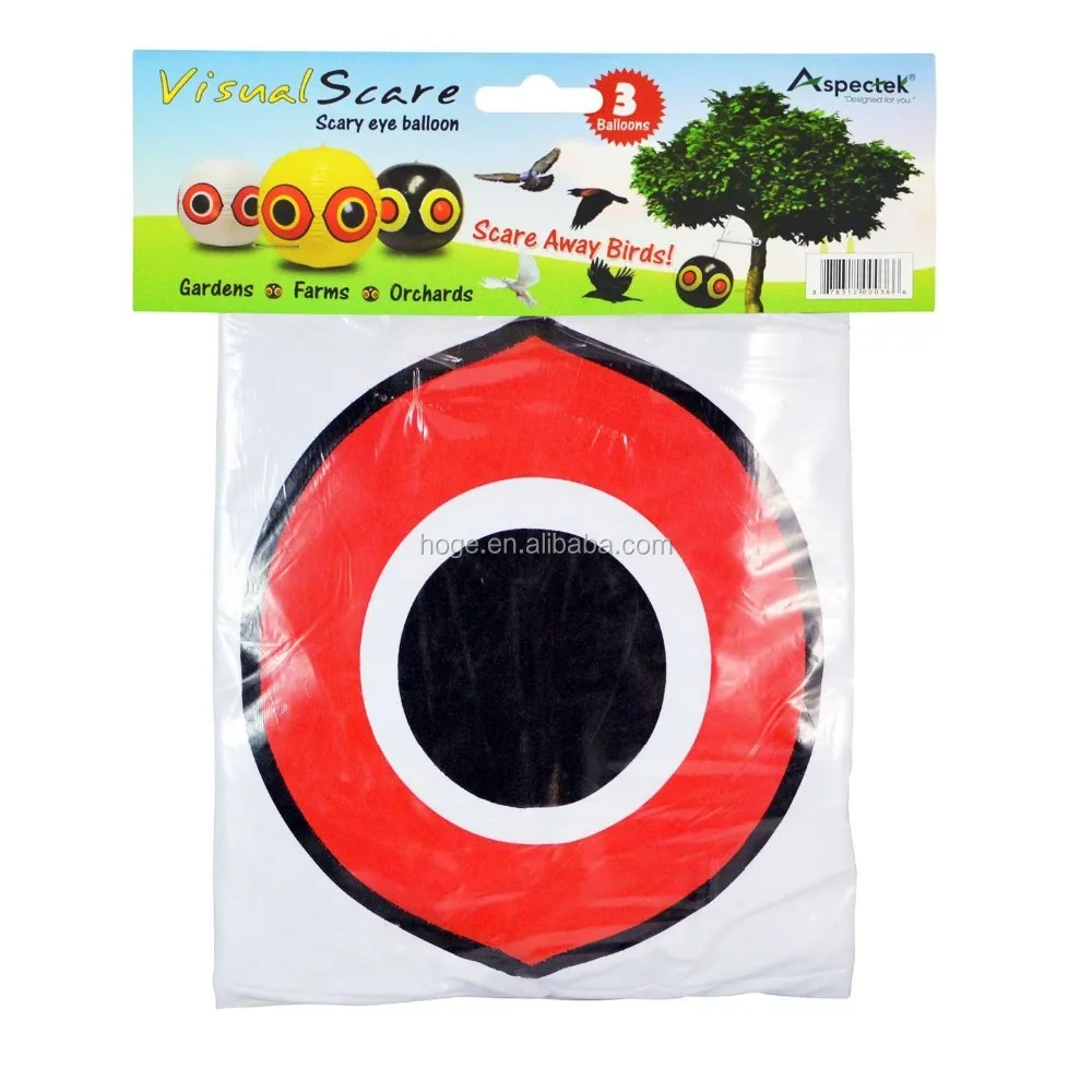 High Quality 40cm bird scare eye inflatable pvc balloon beach ball for scaring bird
