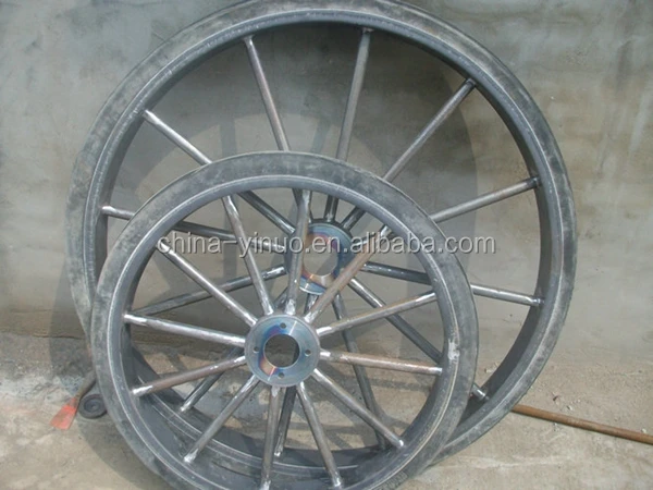
Horse carriage wheels long lifetime solid rubber tires 