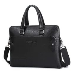 TRIPMAN Mens Briefcase for Business Pu Leather Fashion Male Laptop Handbags Messenger Shoulder Crossbody Bags