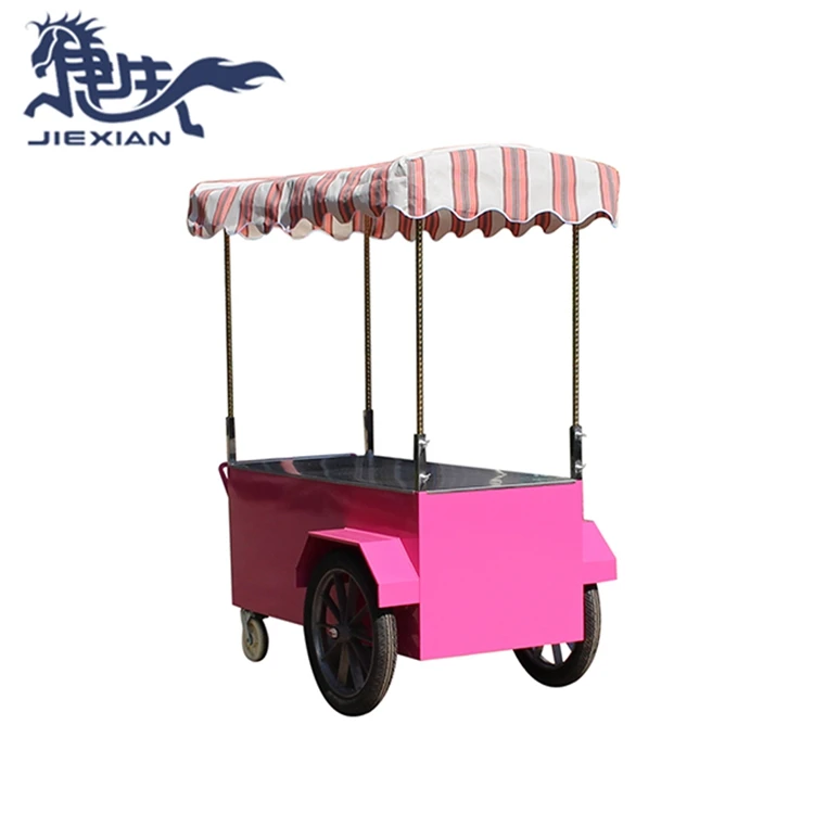 JX-IC160 Bicycle ice cream cart for sale / street vending ice cream cart price food cart