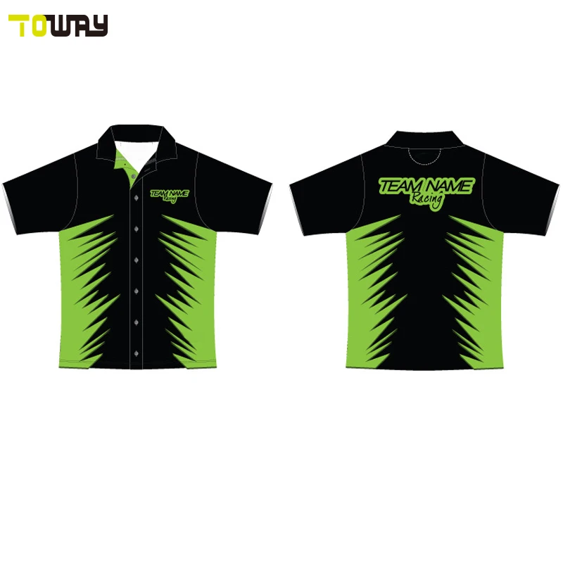 sublimated blank racing pit crew shirts wholesale