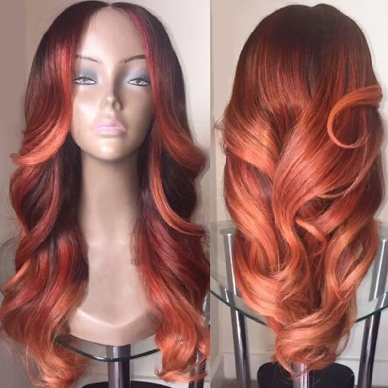 Long wavy synthetic hair wig