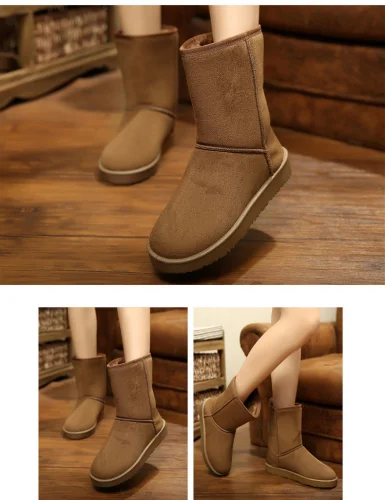 ladies boots Artificial Wool high top Women Snow Boot & frosted & anti-skidding & thermal with Rubber 262103