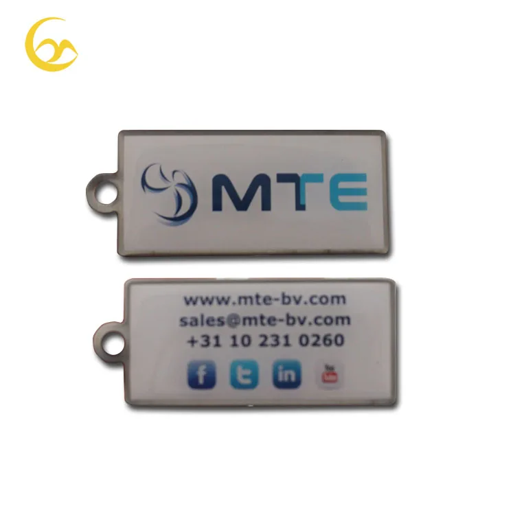 Custom Design Qr code Printing Metal Key Tags with Unique Id Numbers