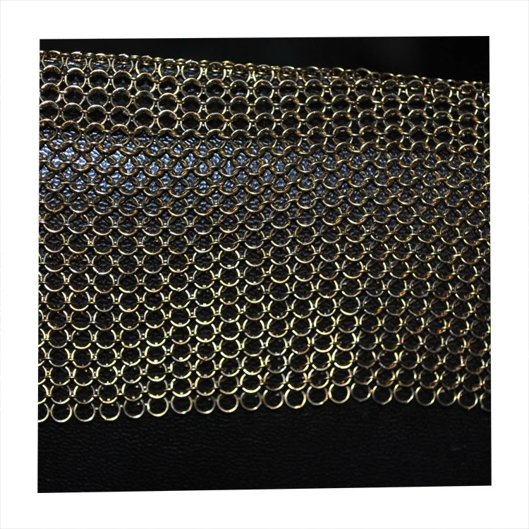 Stainless Steel Decorative Welded Chain Mail Mesh Curtains