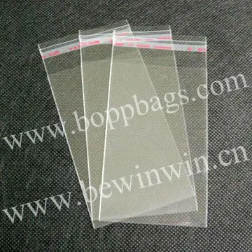 Biodegradable Transparent OPP Bags Reusable Hang Hole Polybags with Offset Printing Plastic Polybags