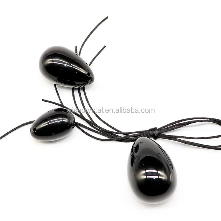 
Massage healing Obsidian crystal yoni egg Oval Shape Rock 