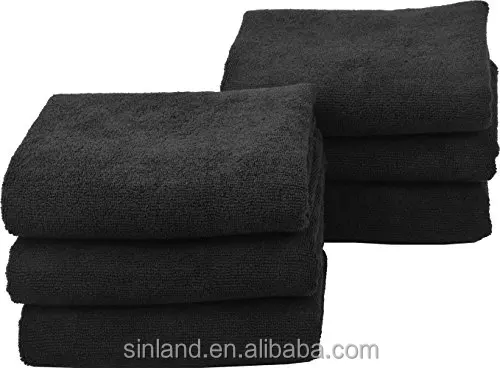 
Sunland Black Soft Hair Drying Wrap turban head Hat Bun Cap towel 