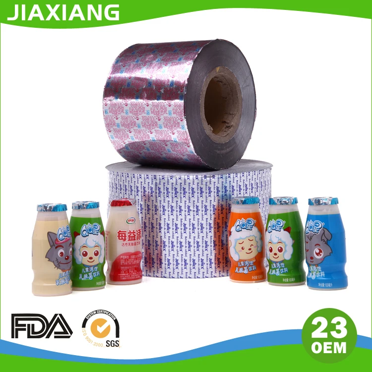 Die Cut & Embossed Aluminum Foil Lid For yogurt cups Dairy Product