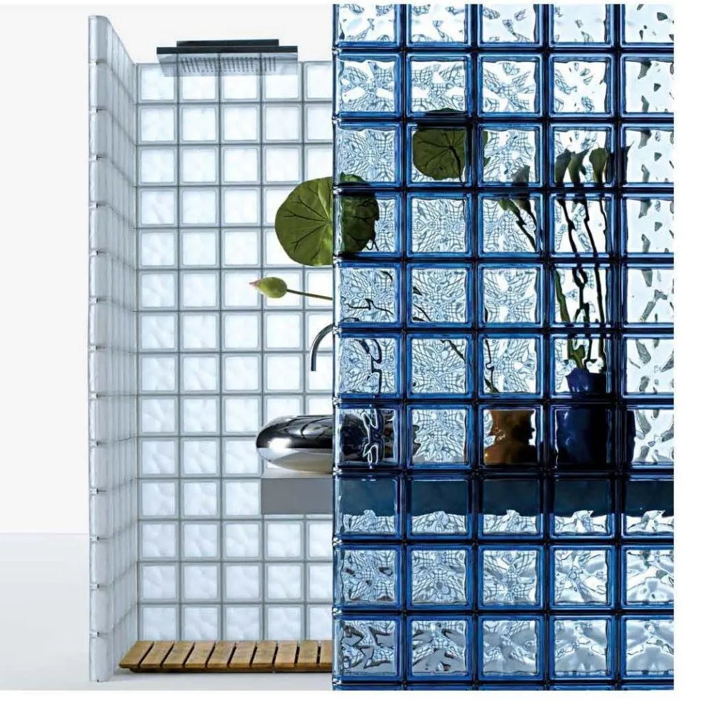 Строительный декоративный стеклянный блок