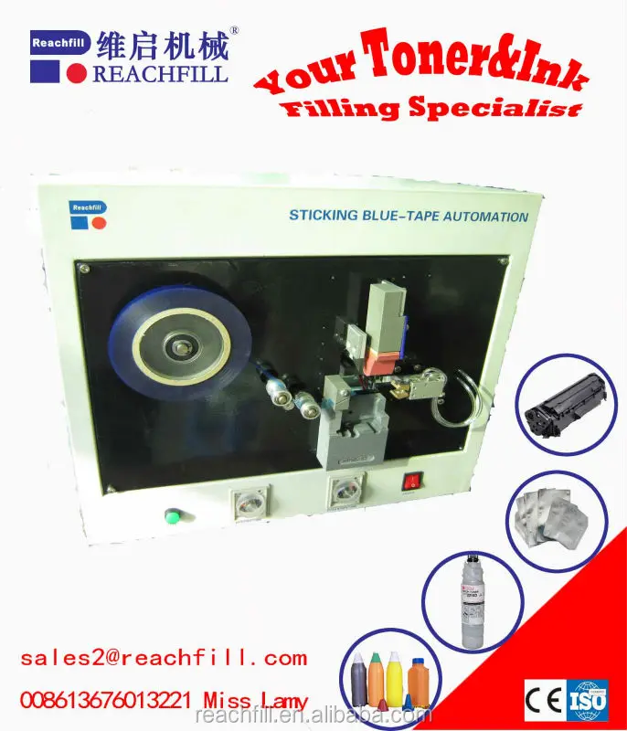 sticking blue tape machine for HP/CANON/LEXMARK inkjet cartridge