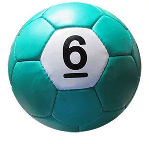 Billiards design hand sewn PU futsal soccer ball size 4