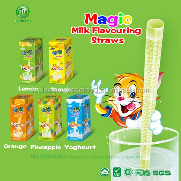 Новые продукты магия фруктовые вкусы соломинки конфеты